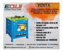 Venta de cortadora-dobladora eléctrica marca sima modelo combi 30-60.