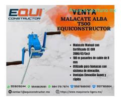 Venta de Malacate Alba T500 EquiConstructor.